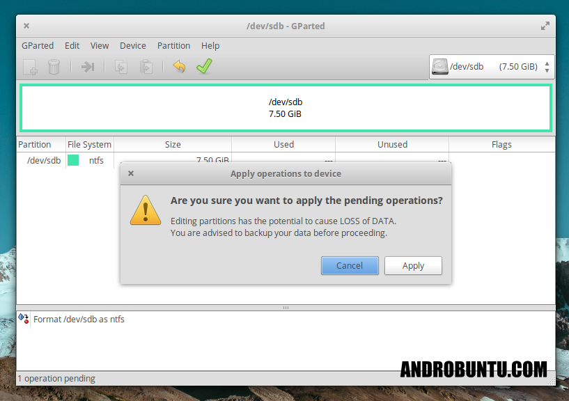 cara format flashdisk