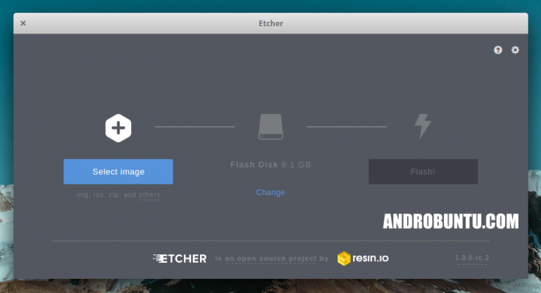 cara membuat flashdisk linux dengan etcher