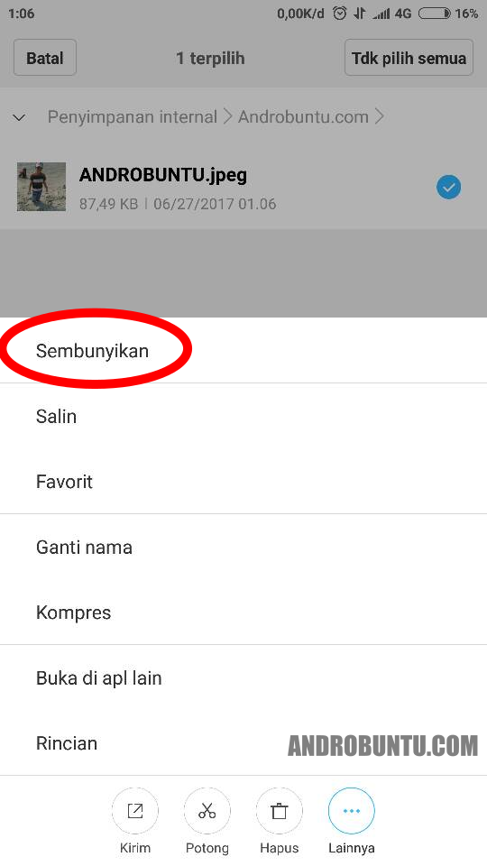 Cara Menyembunyikan File, Foto dan Video di MIUI 8