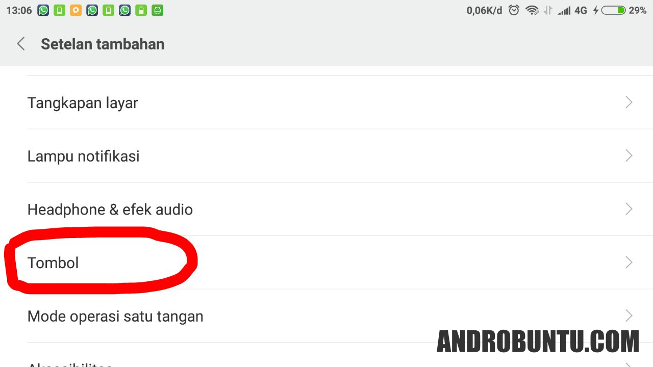 Cara menonaktifkan tombol navigasi