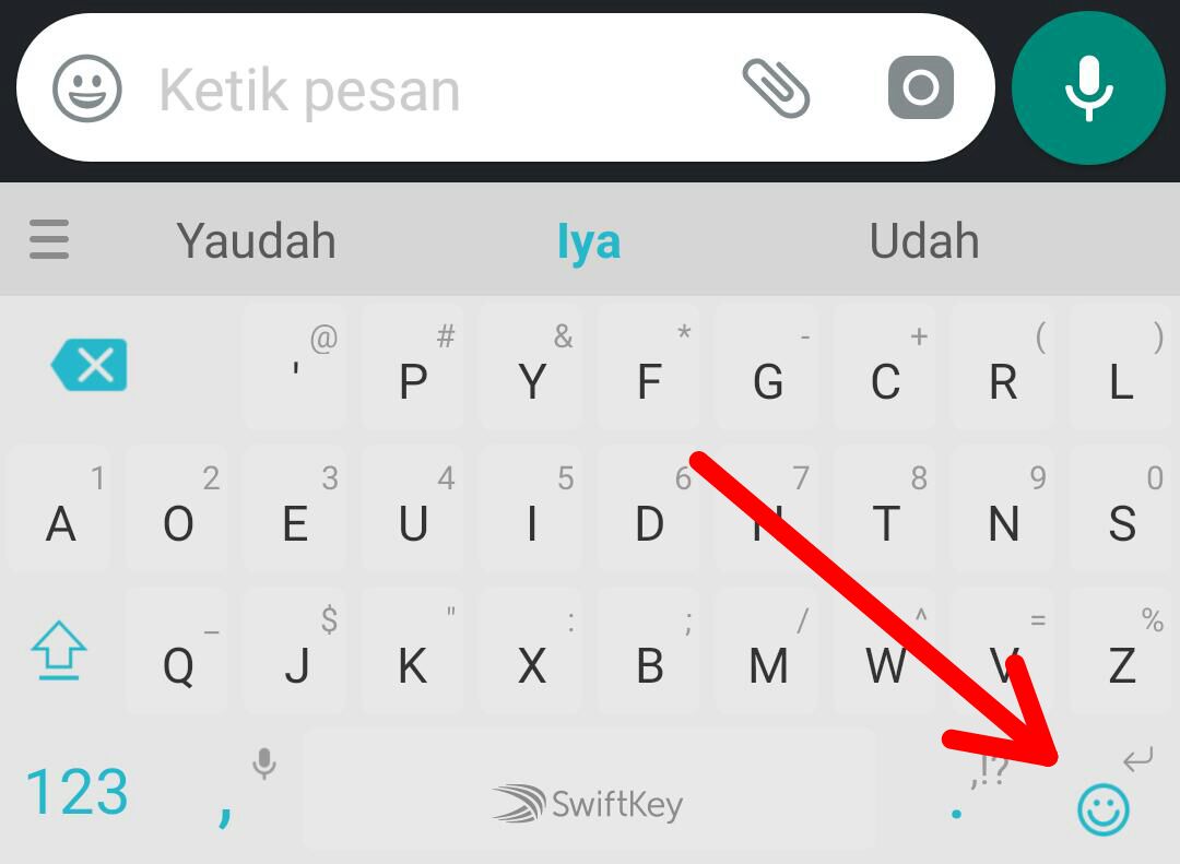 Cara Mengirim Gambar Gif Di Android Dari SwiftKey Keybord