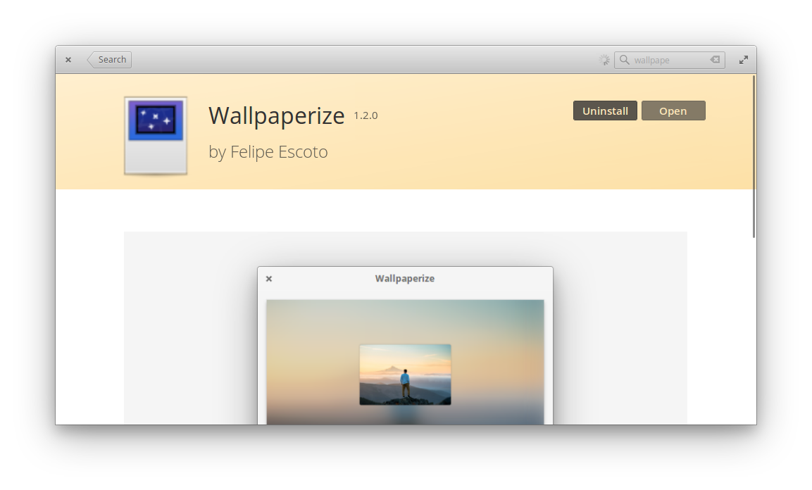 aplikasi elementary os wallpaperize