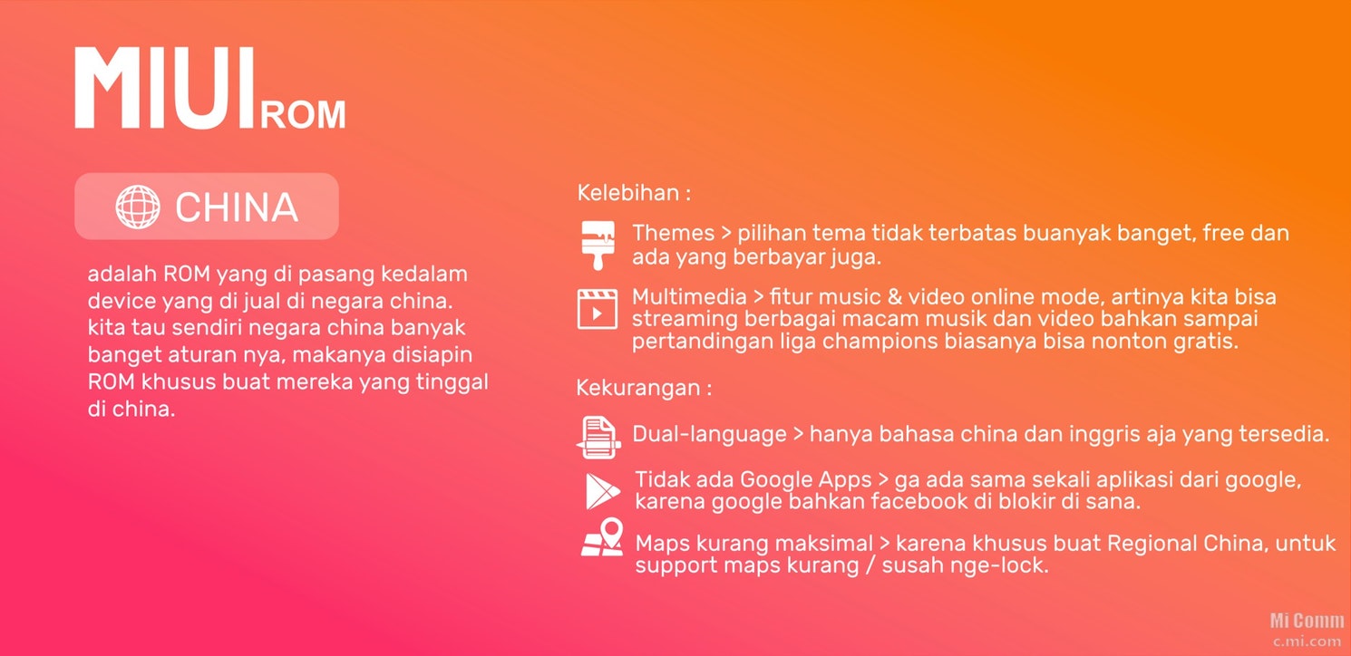 Perbedaan ROM MIUI Global, China, Dev dan Stable Pada Smartphone Xiaomi