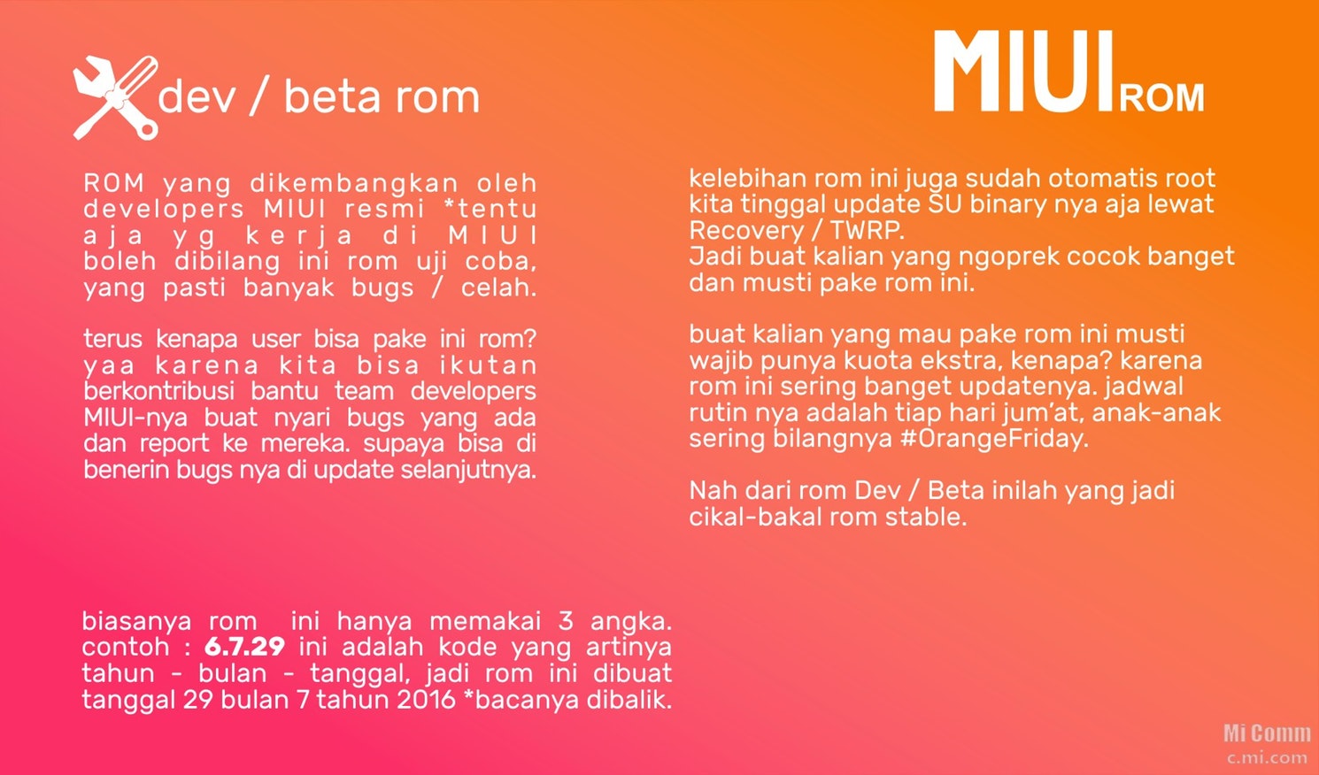 Perbedaan ROM MIUI Global, China, Dev dan Stable Pada Smartphone Xiaomi