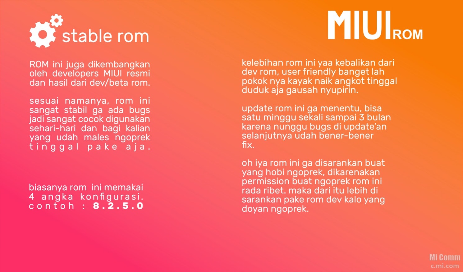 Perbedaan ROM MIUI Global, China, Dev dan Stable Pada Smartphone Xiaomi