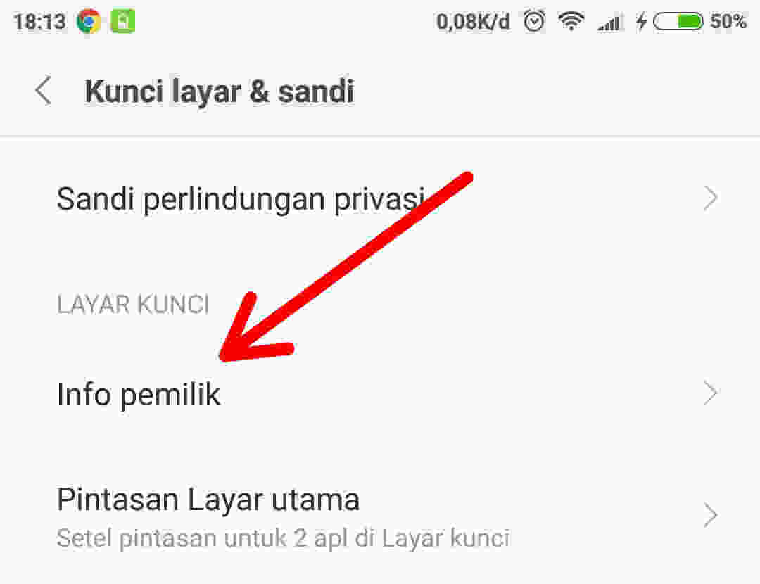 Cara Menambahkan Informasi Pemilik di Lockscreen Pada MIUI 8