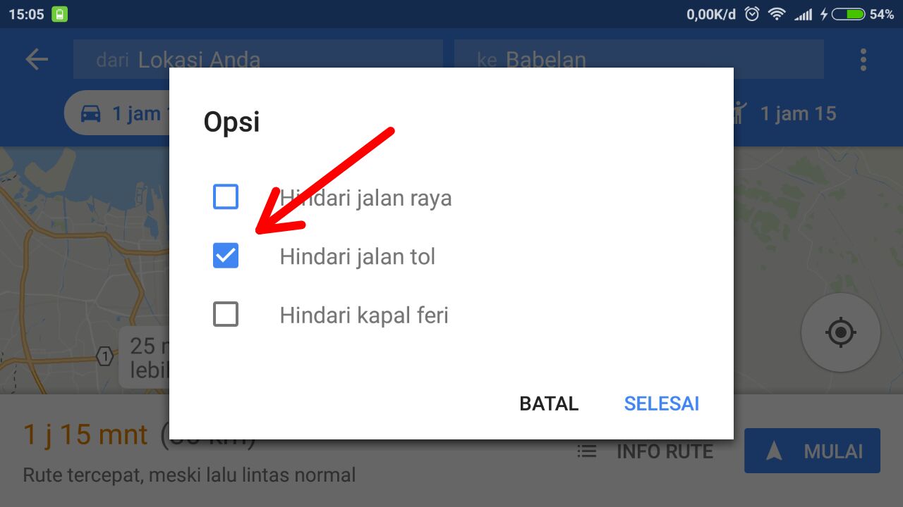 Cara Menghindari Jalan Tol Di Google Maps