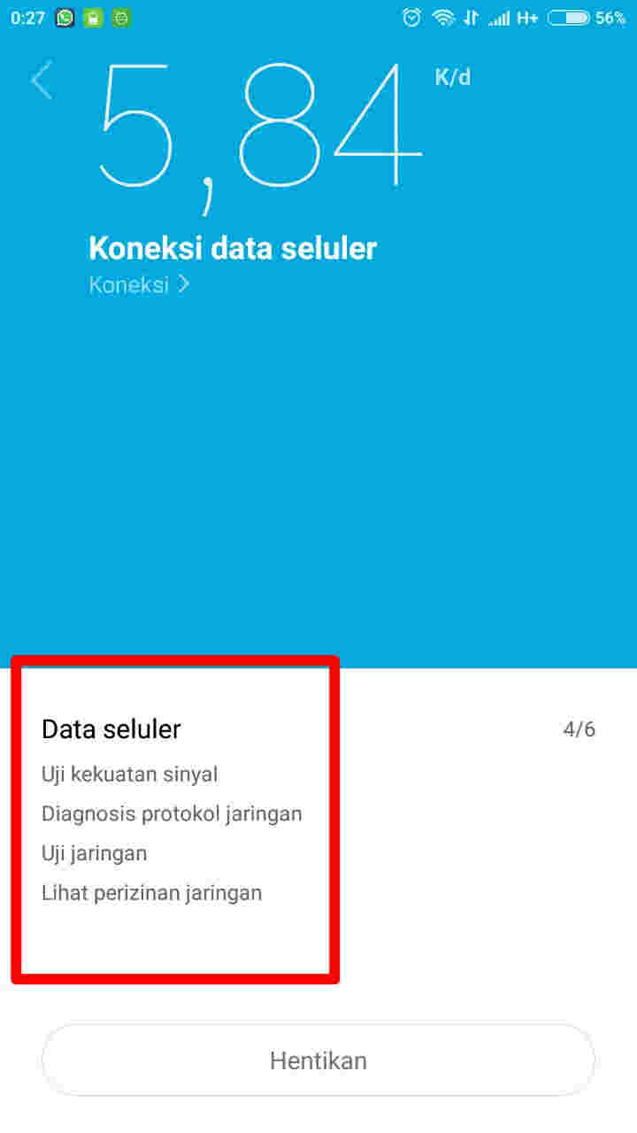 Cara Menguji Kecepatan Koneksi Internet Di Smartphone Xiaomi (MIUI 8)