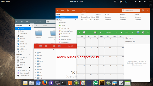 paper - tema linux mirip google material design