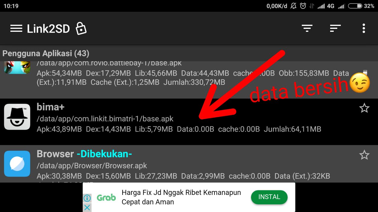 Cara Membersihkan Data Aplikasi Android dengan Link2SD