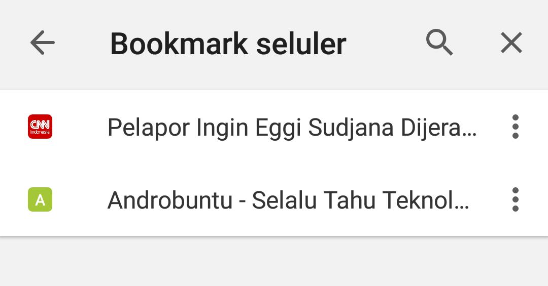 Cara Membookmark Halaman Web di Google Chrome Android