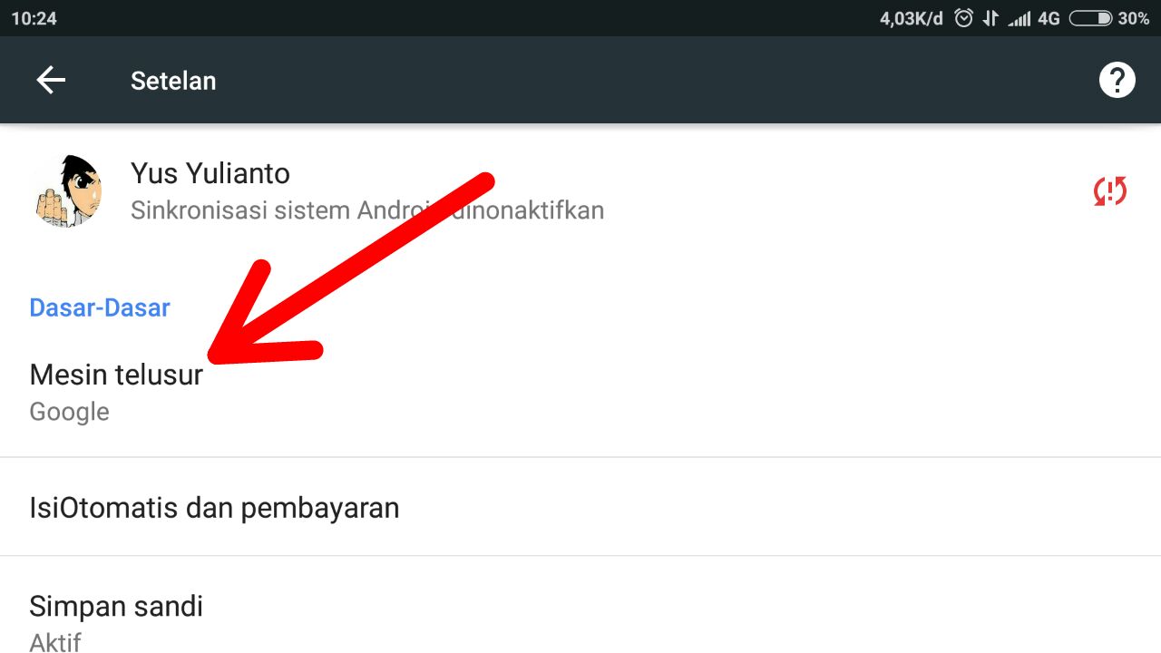 Cara Mengganti Search Engine Di Chrome Android