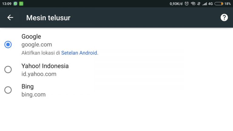 Cara Mengganti Search Engine Di Chrome Android