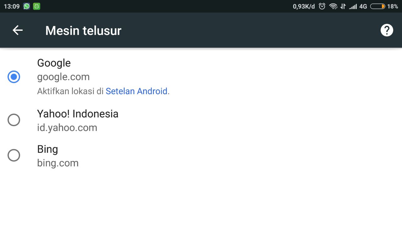 Cara Mengganti Search Engine Di Chrome Android