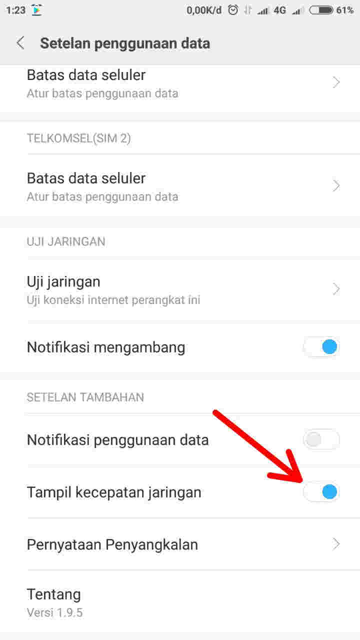 Cara Menampilkan Kecepatan Jaringan Di Smartphone Xiaomi