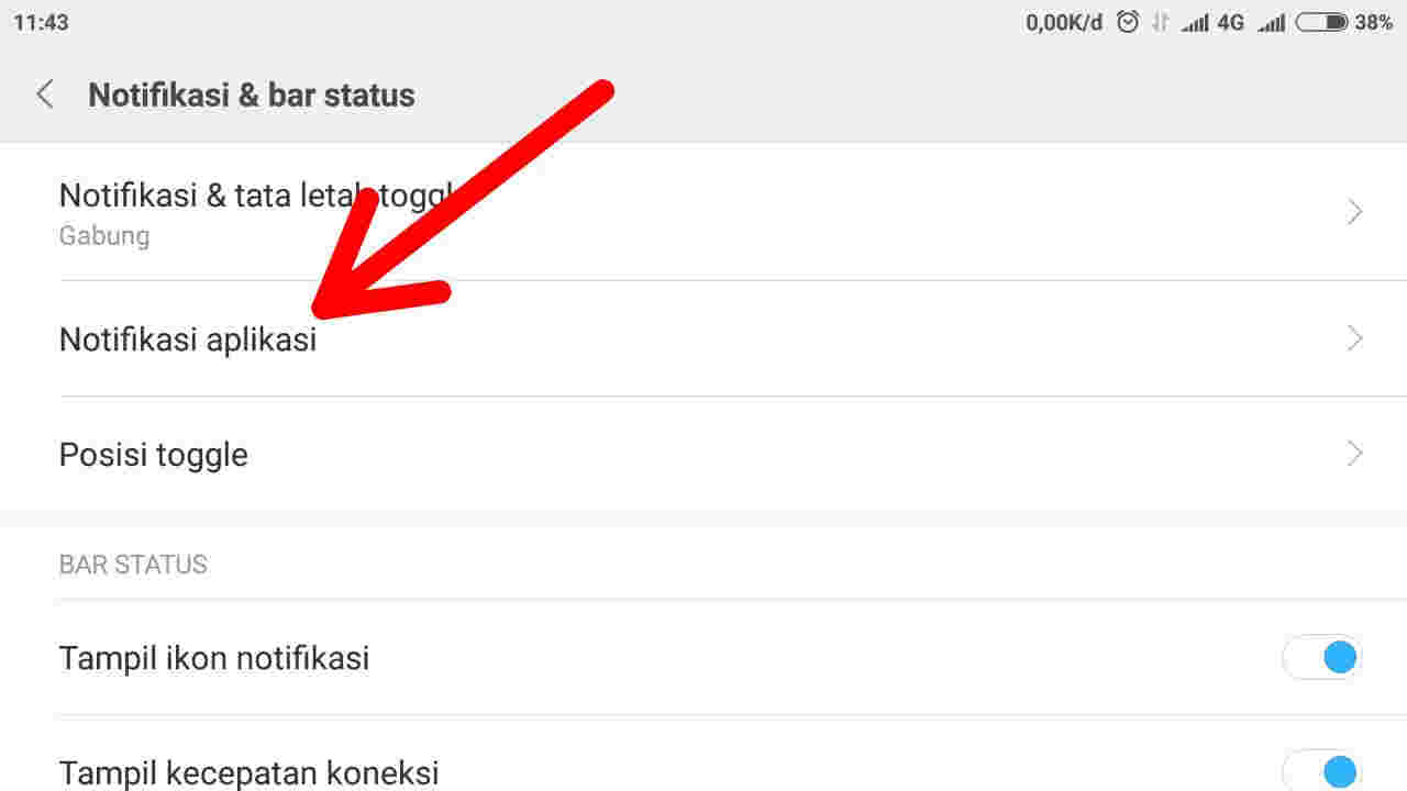 Cara Mencegah Aplikasi Tertentu Menampilkan Notifikasi Di MIUI 8