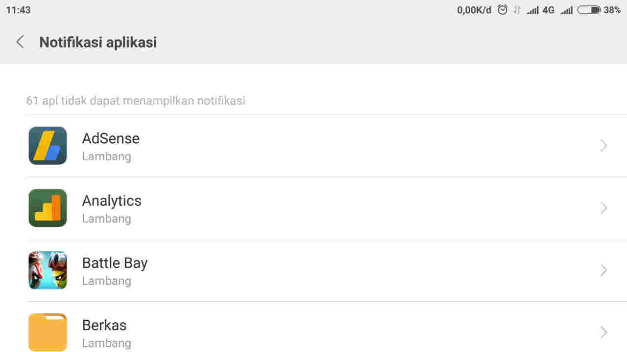 Cara Mencegah Aplikasi Tertentu Menampilkan Notifikasi Di MIUI 8