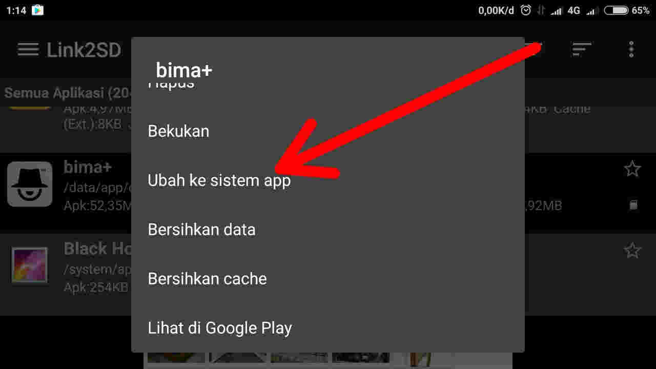 Cara Mengubah Aplikasi Pengguna Menjadi Aplikasi Sistem Di Android