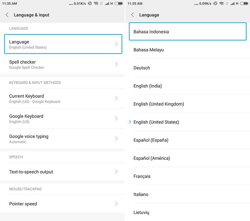 Cara Mudah Ganti Bahasa Indonesia Di Smartphone Xiaomi
