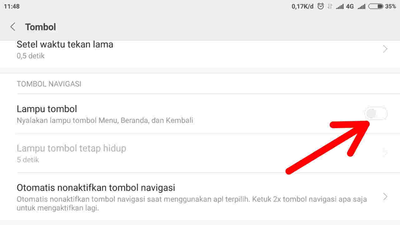 Tips Mudah Menonaktifkan Lampu Tombol Navigasi Smartphone Xiaomi