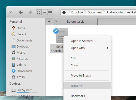 Cara Menyembunyikan File Di Linux