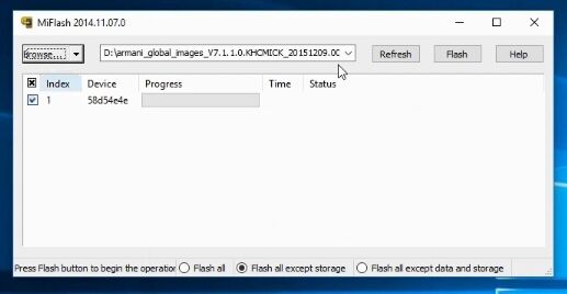 Cara Flash Xiaomi Mi4c