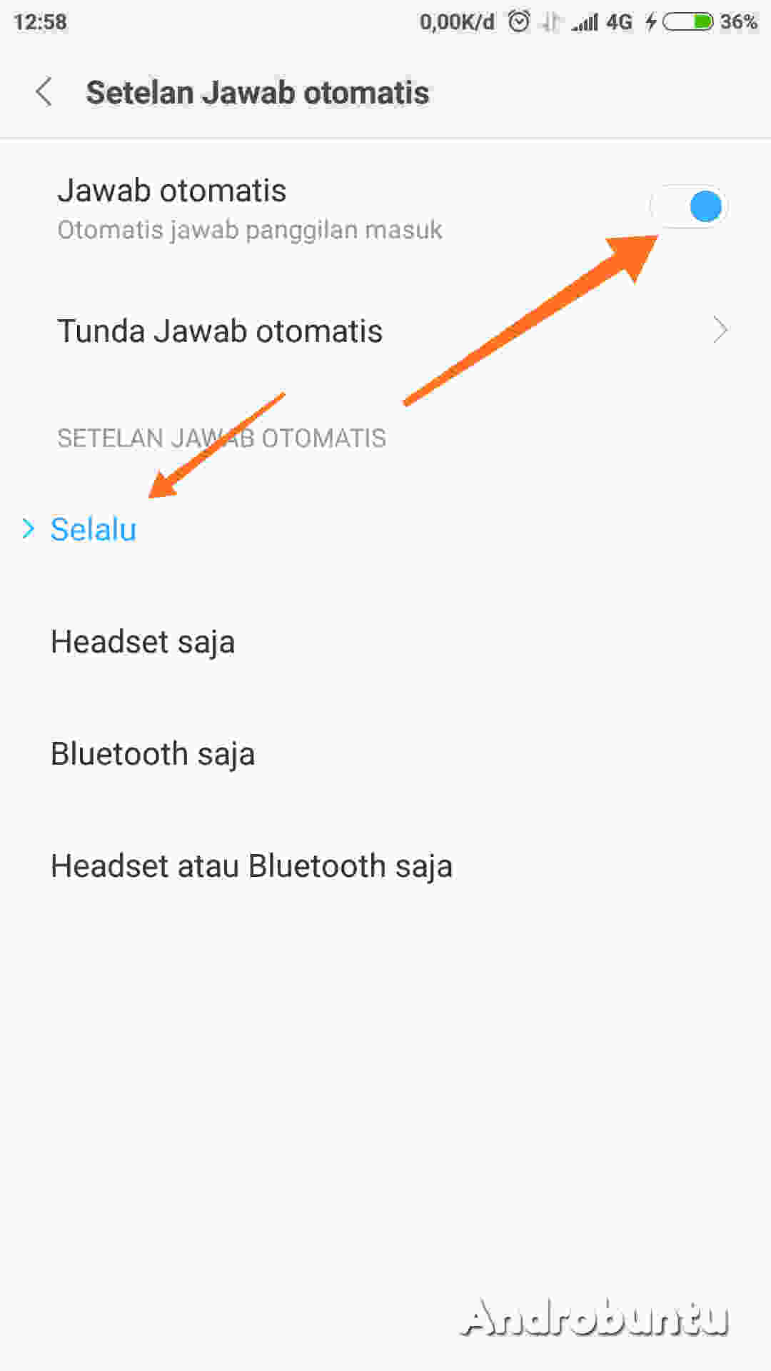 Cara Menjawab Panggilan Telepon Secara Otomatis Di Smartphone Xiaomi