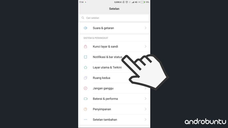Cara Memisahkan Antara Toggle Dan Notifikasi Di Smartphone Xiaomi