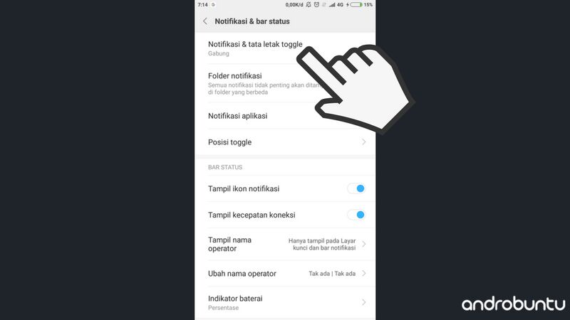Cara Memisahkan Antara Toggle Dan Notifikasi Di Smartphone Xiaomi