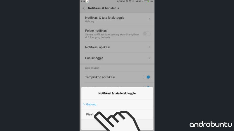 Cara Memisahkan Antara Toggle Dan Notifikasi Di Smartphone Xiaomi