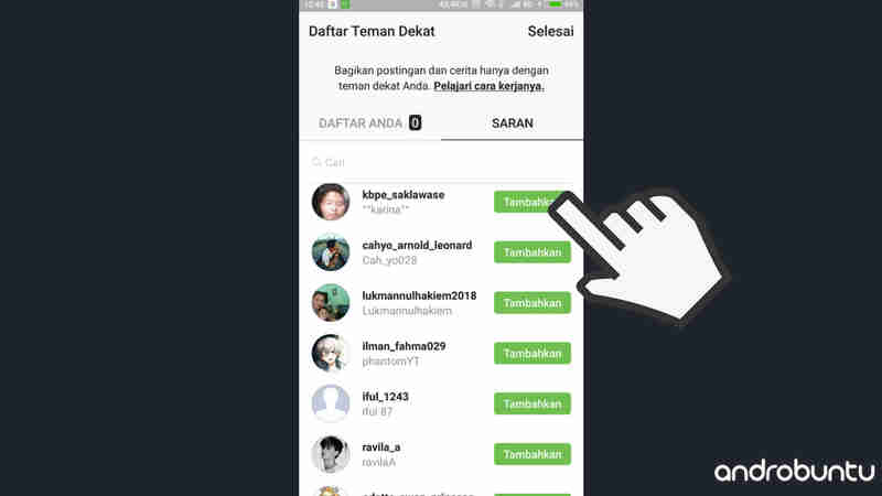 Cara Menambahkan Orang Ke Daftar Teman Dekat Di Instagram