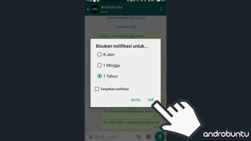 Cara Menonaktifkan Notifikasi Dari Grup WhatsApp
