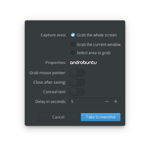 Cara Mengambil Screenshot Di elementary OS