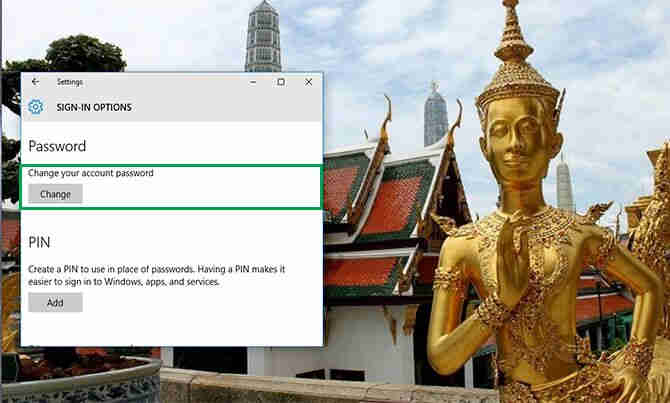 cara ganti password di windows 10