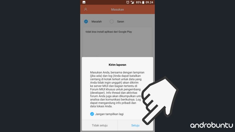 Cara Melaporkan Masalah, Bugs, Error Ataupun Saran Ke Xiaomi