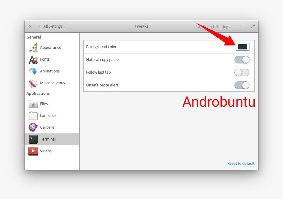 Cara Mengubah Warna Latar Belakang Terminal Di elementary OS