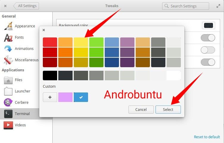 Cara Mengubah Warna Latar Belakang Terminal Di elementary OS