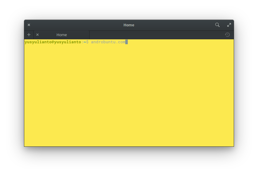 Cara Mengubah Warna Latar Belakang Terminal Di elementary OS