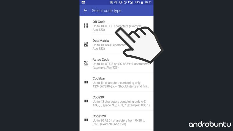 cara membuat barcode di android