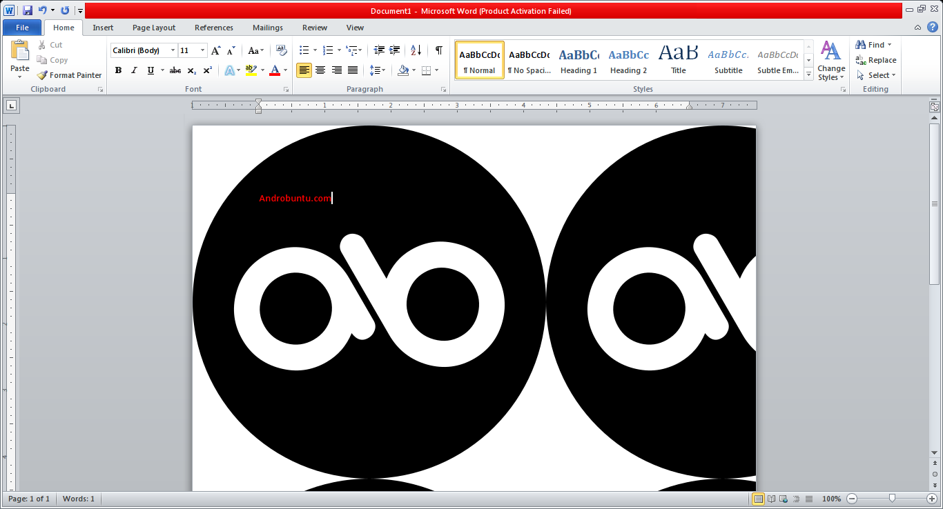 cara menambahkan gambar background di dokumen microsoft word 2010