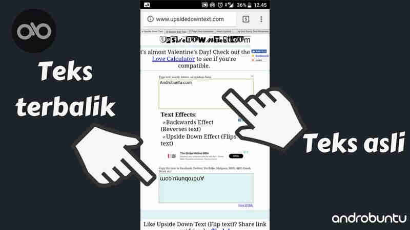 Cara Membuat Teks Terbalik Di WhatsApp