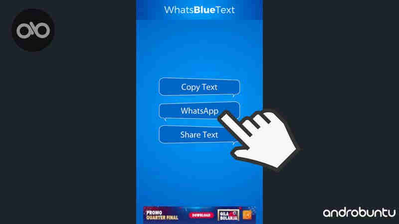 Cara Membuat Tulisan Unik Warna Biru Di WhatsApp