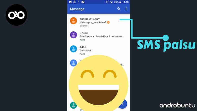 cara membuat sms palsu di android