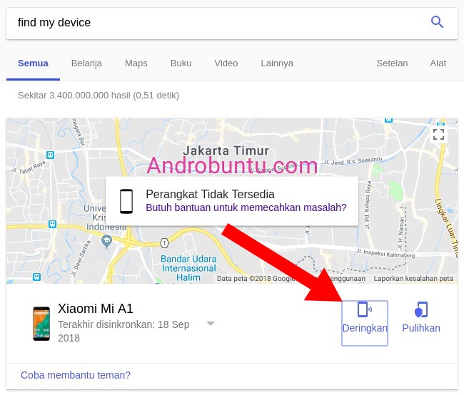 cara melacak hp oppo yang hilang dengan find my device