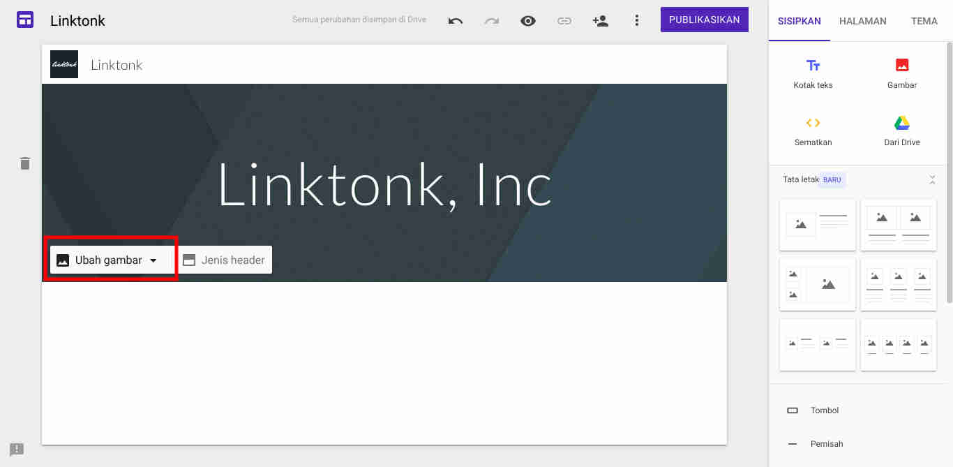 Cara Membuat Google Site Androbuntu 