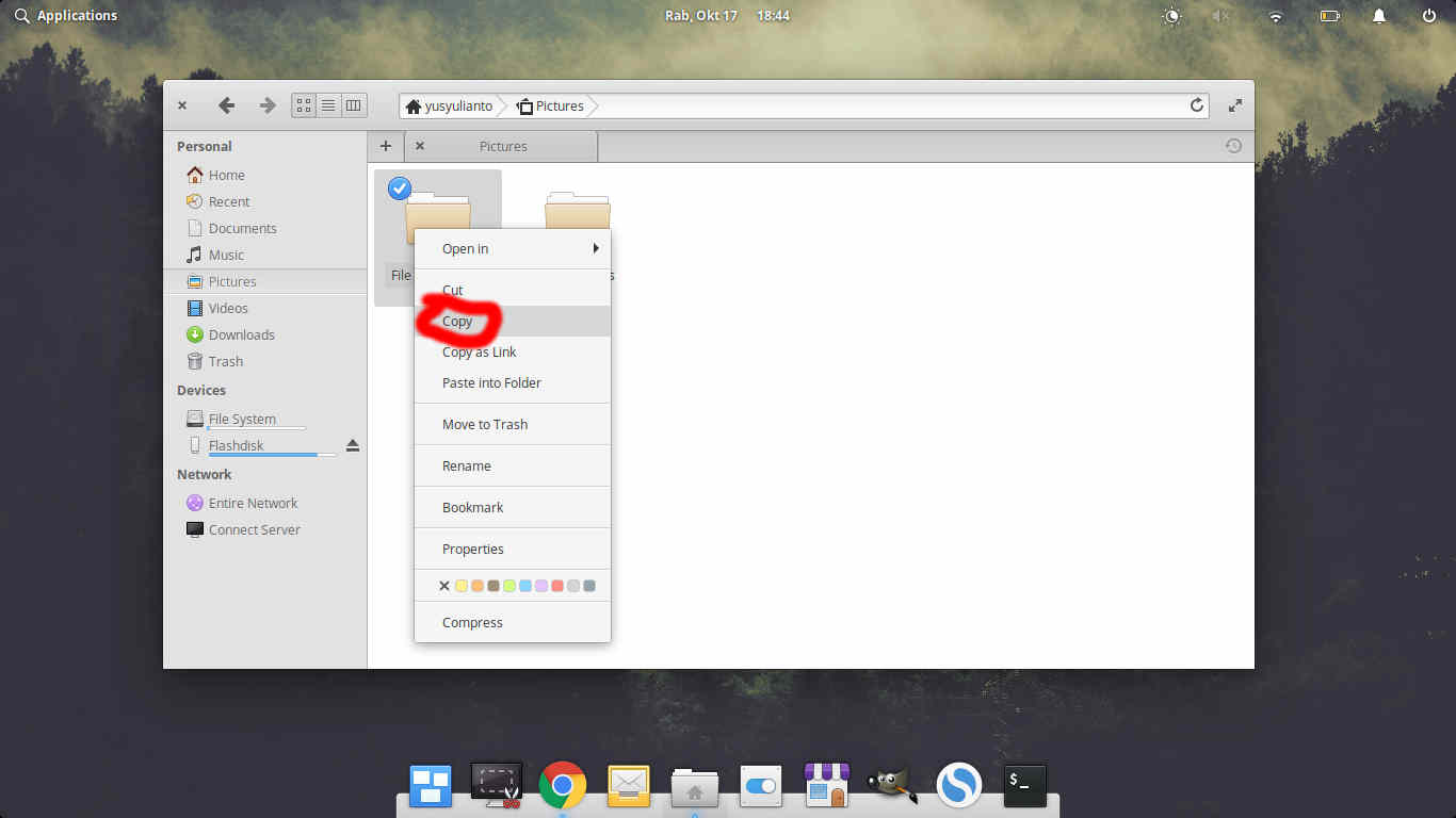 cara menyalin file dari flashdisk ke laptop