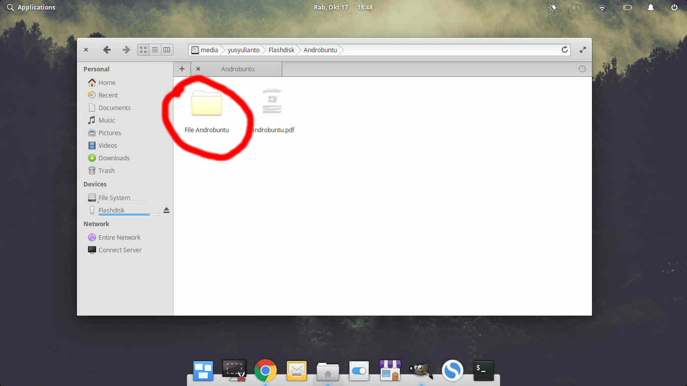 cara menyimpan data dari internet ke flashdisk