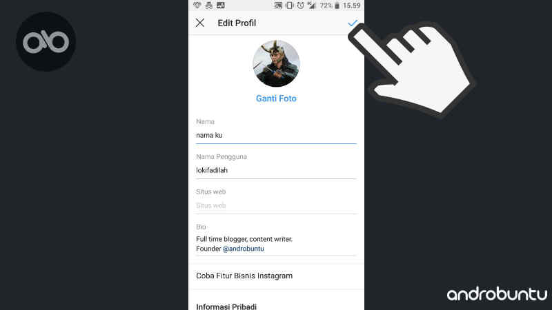 Cara Mengubah Nama Akun Di Instagram