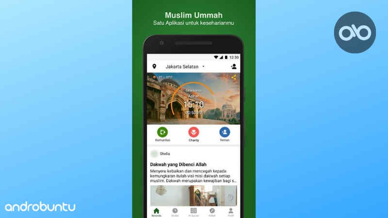 Aplikasi Pengingat Sholat Terbaik Dan Ringan Untuk Android by Androbuntu