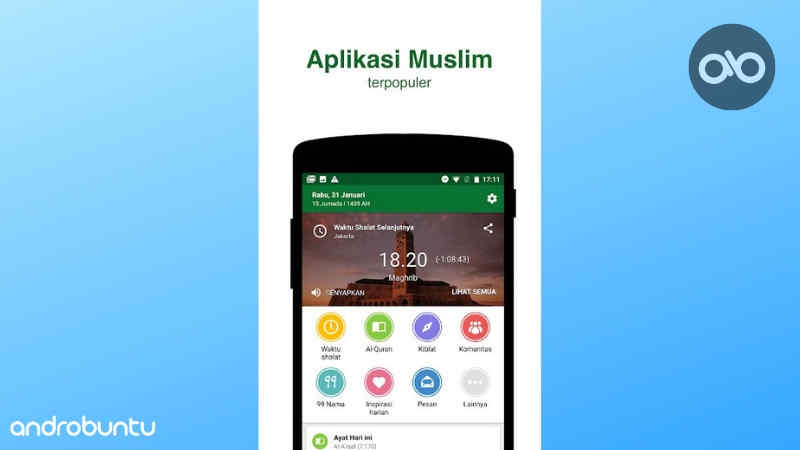 Aplikasi Pengingat Sholat Terbaik Dan Ringan Untuk Android by Androbuntu